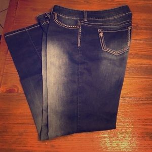 Maurices denim jegging dark denim